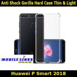 Anti Shock Gorilla Hard Case Thin & Light with Extra Edge Protection Cover for Huawei P smart 2018 Slim Fit Look